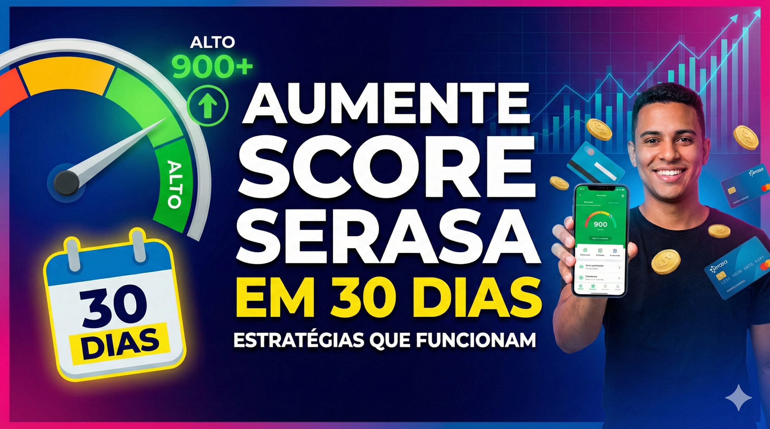 Primeiramente, poucas coisas são tão frustrantes quanto planejar um sonho e receber aquela mensagem imediata de crédito negado. De fato, parece que o sistema financeiro travou sua vida, impedindo você de avançar, mesmo que suas contas já estejam entrando nos eixos. Muitos acreditam, entretanto, que reverter esse cenário leva anos ou exige esforços sobre-humanos. Porém, esqueça isso agora mesmo. Aumentar sua pontuação não é mágica, é matemática pura. Com efeito, devido às mudanças recentes no sistema, baseado na inteligência do Score 3.0 e no Open Finance, o algoritmo valoriza muito mais os seus hábitos atuais do que erros cometidos há cinco anos. Portanto, se você agir estrategicamente hoje, é totalmente viável ver o ponteiro do seu Score subir dentro de 30 dias. 1. A Regra do Jogo (Score 3.0) Para começar, se você quer vencer o sistema, precisa antes conhecer a fórmula. Nesse sentido, no modelo vigente em 2026, o peso histórico do "nome sujo" diminuiu significativamente para dar lugar ao seu comportamento atual: Compromisso com Crédito (aprox. 55%): Ou seja, pagar contas em dia hoje vale muito mais do que o passado. Registro de Dívidas (aprox. 33%): Por outro lado, ter dívidas ativas ainda funciona como uma âncora pesada. Consultas ao CPF (6% a 12%): Além disso, pedir crédito toda semana derruba sua nota rapidamente. 2. O "Pulo do Gato": Velocidade via Pix Sobretudo para quem tem pressa, cada dia conta muito. Anteriormente, após pagar uma dívida, você precisava esperar vários dias pela baixa bancária. Agora, ao negociar no portal Serasa Limpa Nome, esqueça o boleto tradicional. ❌ Boleto: Pode levar até 5 dias úteis para compensar. Consequentemente, você perde uma semana inteira de score subindo. ✅ Pix: Em contrapartida, a compensação é imediata. Dessa maneira, o sistema reconhece o pagamento em minutos e aciona o Score em Tempo Real. 3. Plano de Ação de 30 Dias Sendo assim, para ver o ponteiro subir em apenas um mês, siga este roteiro à risca: Semana 1: A Faxina Geral Inicialmente, o foco total deve ser limpar o terreno. Negocie tudo via Pix: Visto que qualquer dívida, até mesmo uma taxa esquecida de R$ 50,00, trava seu score, limpe tudo imediatamente. Atualização Cadastral: Confirme seu endereço e telefone no app da Serasa. Afinal, dados antigos geram desconfiança no sistema. Semana 2: A Conexão (Open Finance) Posteriormente, precisamos provar sua capacidade de pagamento para o mercado. Ative o Open Finance: Autorize a Serasa a visualizar seu histórico bancário, como salário e investimentos. Isso é fundamental, pois prova que você tem renda e movimenta dinheiro, o que é vital especialmente para quem não tem cartão de crédito hoje. Semana 3: A Regra dos 30% Logo depois, caso você já possua um cartão, use-o com inteligência estratégica. Use o cartão com estratégia: Por exemplo, nunca use todo o limite disponível. Se seu limite é R$ 1.000, tente fechar a fatura em, no máximo, R$ 300 (30%). Assim, isso sinaliza sobra de caixa e controle financeiro total. Semana 4: Blindagem do CPF Finalmente, na reta final do desafio, a melhor estratégia é a discrição. Pare de pedir crédito: Nesta etapa, não solicite novos cartões ou empréstimos. Dê um descanso absoluto às consultas no seu CPF para que a nota se estabilize para cima sem interferências. 4. O Que Você Ganha com Isso? Mas afinal, qual é a diferença prática na sua vida ao sair da zona de risco? Observe abaixo o comparativo dos benefícios reais: BenefícioScore Baixo (0-300)Score Alto (700+)Financiamento de CarroNegado ou Juros AbusivosTaxas competitivas de mercadoCartão de CréditoApenas pré-pago ou limite baixoCartões Black/Platinum com milhasAluguel e CasaExige fiador ou caução altaAprovação facilitada sem burocracia 5. Perguntas Frequentes (Para não cair em Mitos) Ainda assim, é comum que algumas dúvidas persistam durante o processo. Paguei minha dívida, o score sobe na hora? Embora com o pagamento via Pix a baixa da dívida seja rápida, o score pode levar alguns dias para recalcular. Contudo, a subida expressiva se consolida gradualmente ao longo dos 30 dias de bons hábitos. Colocar CPF na nota aumenta o Score? Mito. Na verdade, a Serasa não acessa os dados da Receita Estadual. Colocar CPF na nota é bom para sorteios fiscais, mas não melhora seu crédito. Então, foque sua energia em pagar boletos em dia. Existem apps que aumentam o score pagando? Não. É Golpe. Definitivamente, ninguém possui o poder de alterar sua nota manualmente. Logo, não pague por "milagres". A única forma segura é seguir o plano de ação acima. Conclusão Em suma, não existem atalhos mágicos, mas sim estratégia inteligente e organizada. Ao combinar o pagamento via Pix (para velocidade), o Open Finance (para transparência) e a disciplina de 30 dias, certamente você se coloca na melhor posição possível para voltar a ter crédito no mercado. Portanto, não perca mais tempo e comece a Semana 1 hoje mesmo.