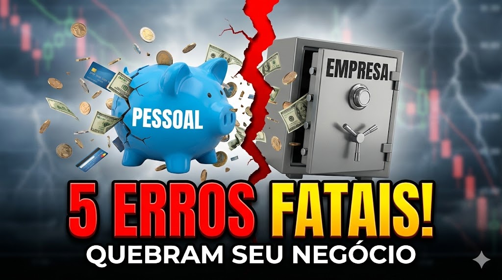 Misturar Dinheiro Pessoal e da Empresa? 5 Erros Fatais que Podem Quebrar seu Negócio em 2024