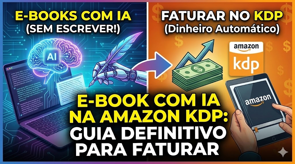 Criando E-books com IA para Vender na Amazon: O Guia Definitivo para Faturar no KDP sem Escrever uma Linha