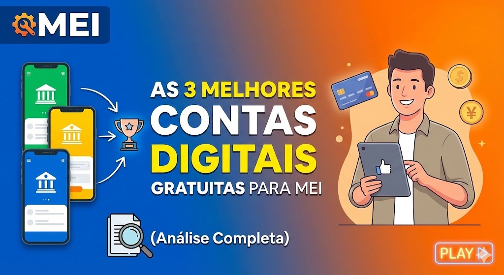 As 3 Melhores Contas Digitais Gratuitas para MEI (Análise Completa)