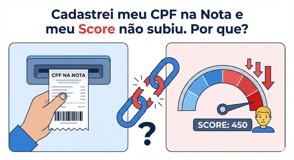 CPF na Nota Aumenta o Score? Entenda Por Que Sua Pontuação Não Subiu (A Verdade)