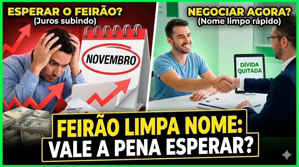 Feirão Limpa Nome: Vale a Pena Esperar para Negociar sua Dívida em 2026?