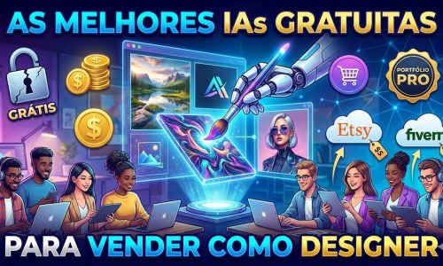 As Melhores IAs Gratuitas para Criar Imagens e Vender como Designer